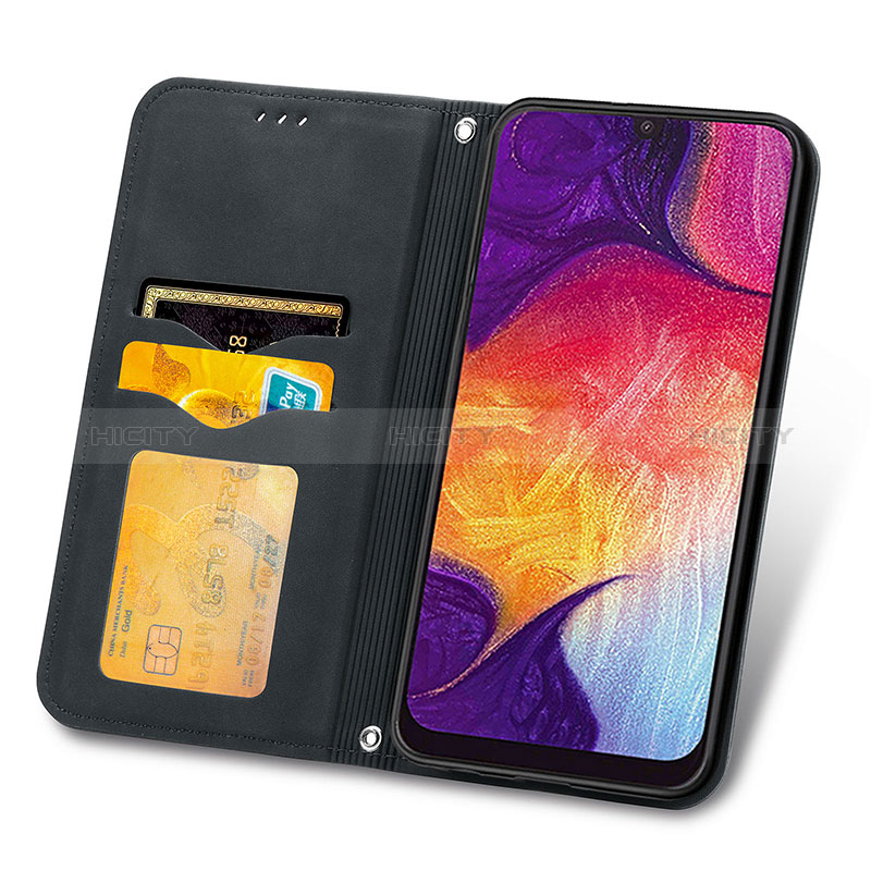 Handytasche Stand Schutzhülle Flip Leder Hülle S04D für Samsung Galaxy A30S