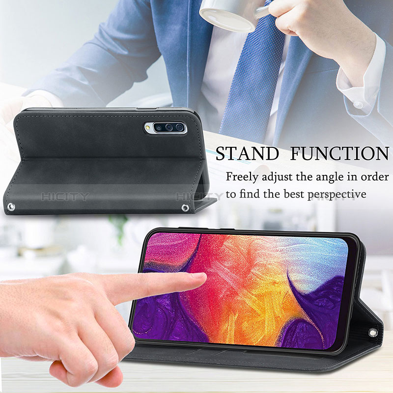 Handytasche Stand Schutzhülle Flip Leder Hülle S04D für Samsung Galaxy A30S