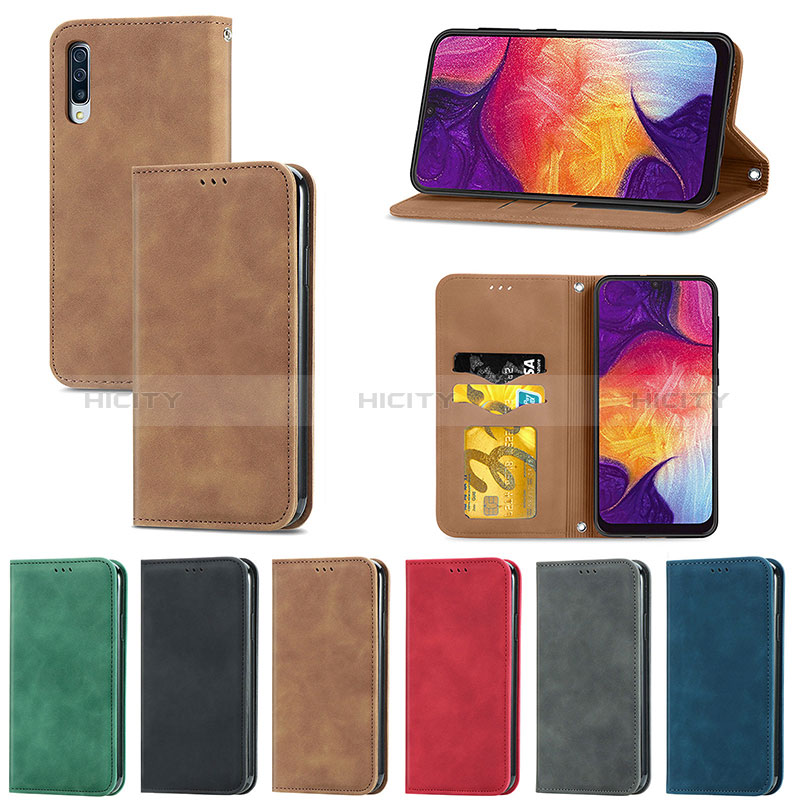 Handytasche Stand Schutzhülle Flip Leder Hülle S04D für Samsung Galaxy A30S