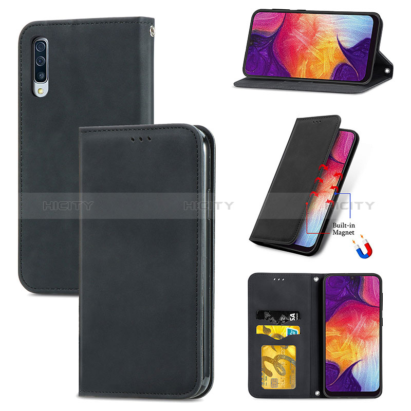 Handytasche Stand Schutzhülle Flip Leder Hülle S04D für Samsung Galaxy A30S