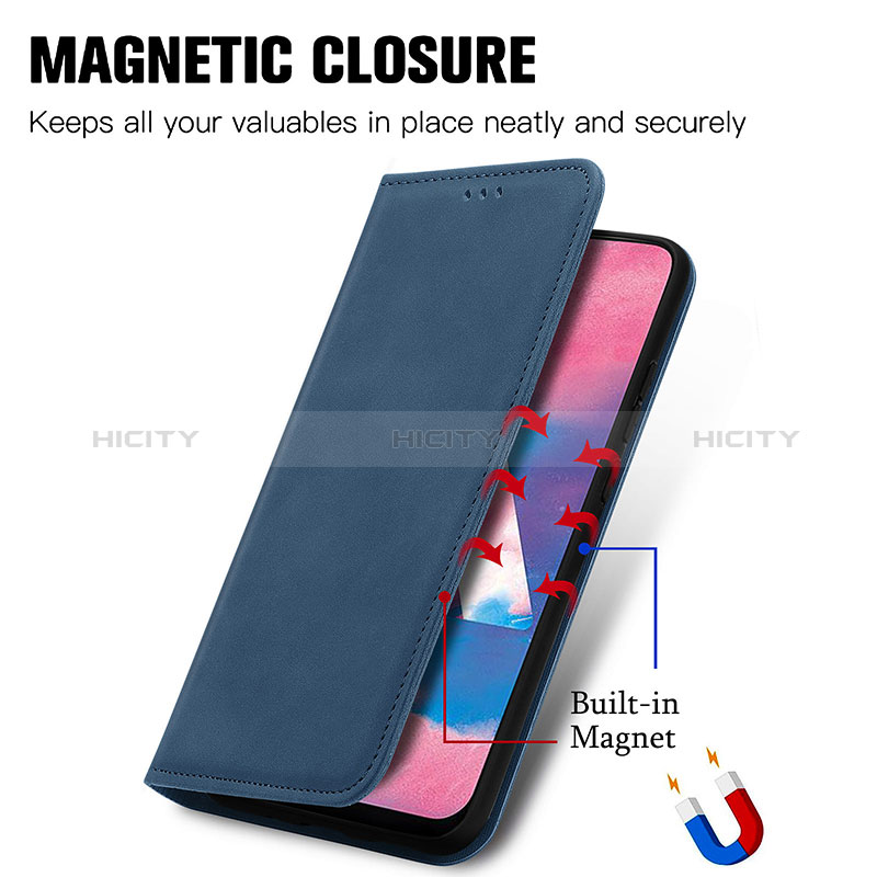 Handytasche Stand Schutzhülle Flip Leder Hülle S04D für Samsung Galaxy A40s