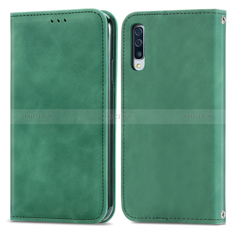 Handytasche Stand Schutzhülle Flip Leder Hülle S04D für Samsung Galaxy A50 groß