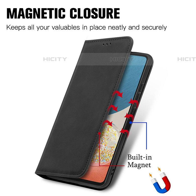 Handytasche Stand Schutzhülle Flip Leder Hülle S04D für Samsung Galaxy A53 5G groß