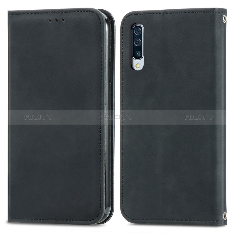 Handytasche Stand Schutzhülle Flip Leder Hülle S04D für Samsung Galaxy A70