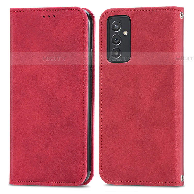 Handytasche Stand Schutzhülle Flip Leder Hülle S04D für Samsung Galaxy A82 5G Rot