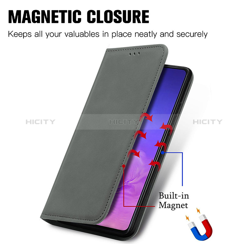 Handytasche Stand Schutzhülle Flip Leder Hülle S04D für Samsung Galaxy A91