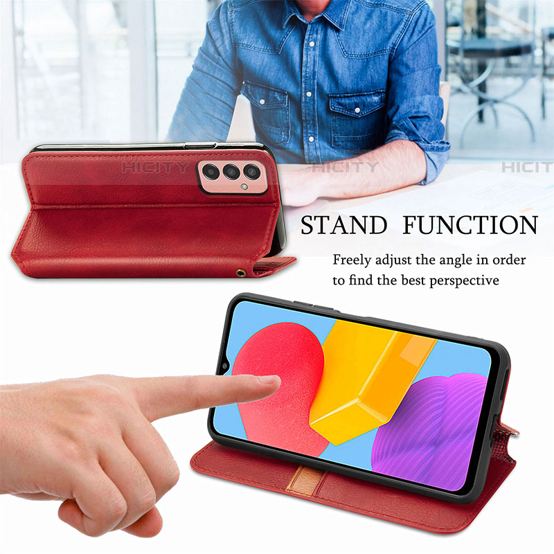 Handytasche Stand Schutzhülle Flip Leder Hülle S04D für Samsung Galaxy F13 4G