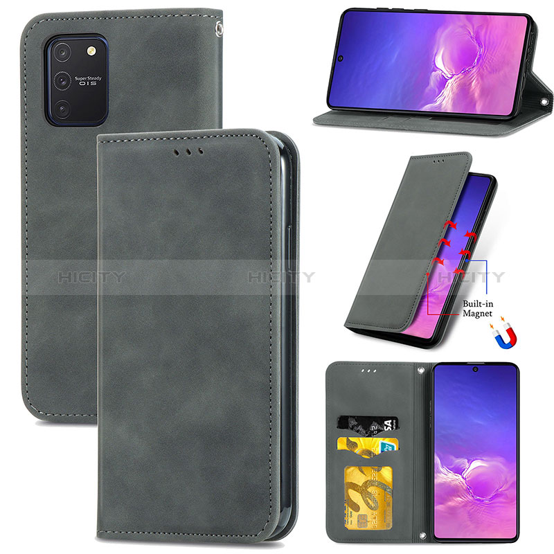 Handytasche Stand Schutzhülle Flip Leder Hülle S04D für Samsung Galaxy M80S groß