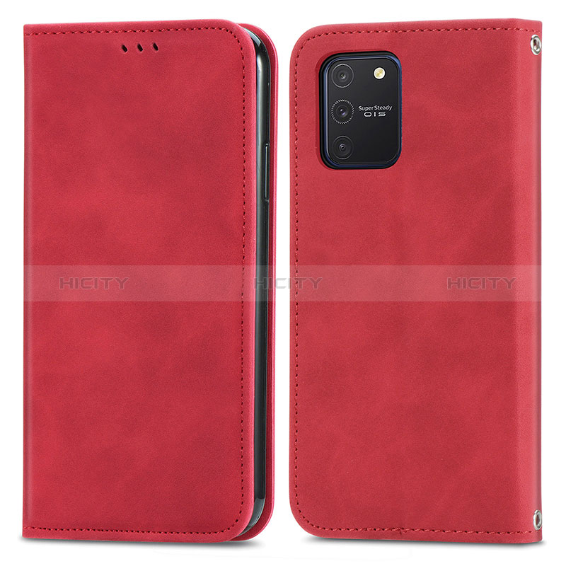 Handytasche Stand Schutzhülle Flip Leder Hülle S04D für Samsung Galaxy M80S Rot Plus