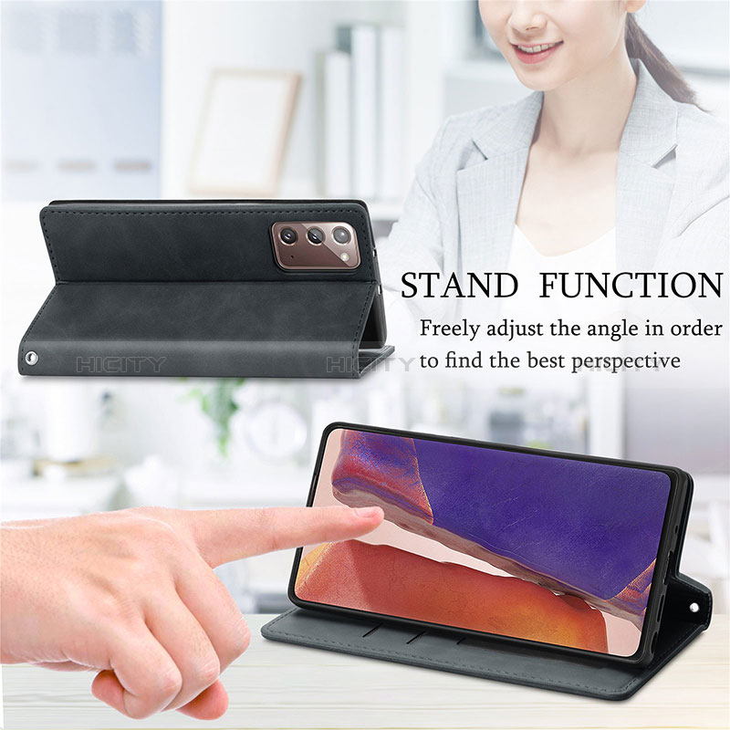 Handytasche Stand Schutzhülle Flip Leder Hülle S04D für Samsung Galaxy Note 20 5G