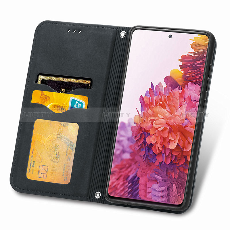 Handytasche Stand Schutzhülle Flip Leder Hülle S04D für Samsung Galaxy S20 FE 4G groß