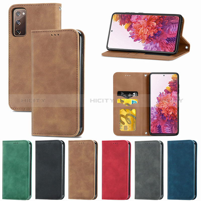 Handytasche Stand Schutzhülle Flip Leder Hülle S04D für Samsung Galaxy S20 FE 5G groß