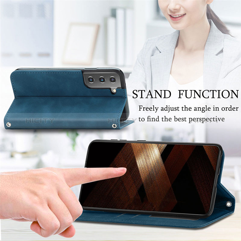 Handytasche Stand Schutzhülle Flip Leder Hülle S04D für Samsung Galaxy S25 5G