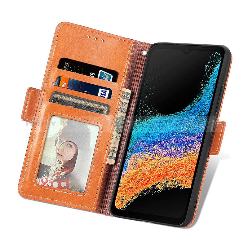 Handytasche Stand Schutzhülle Flip Leder Hülle S04D für Samsung Galaxy XCover 6 Pro 5G