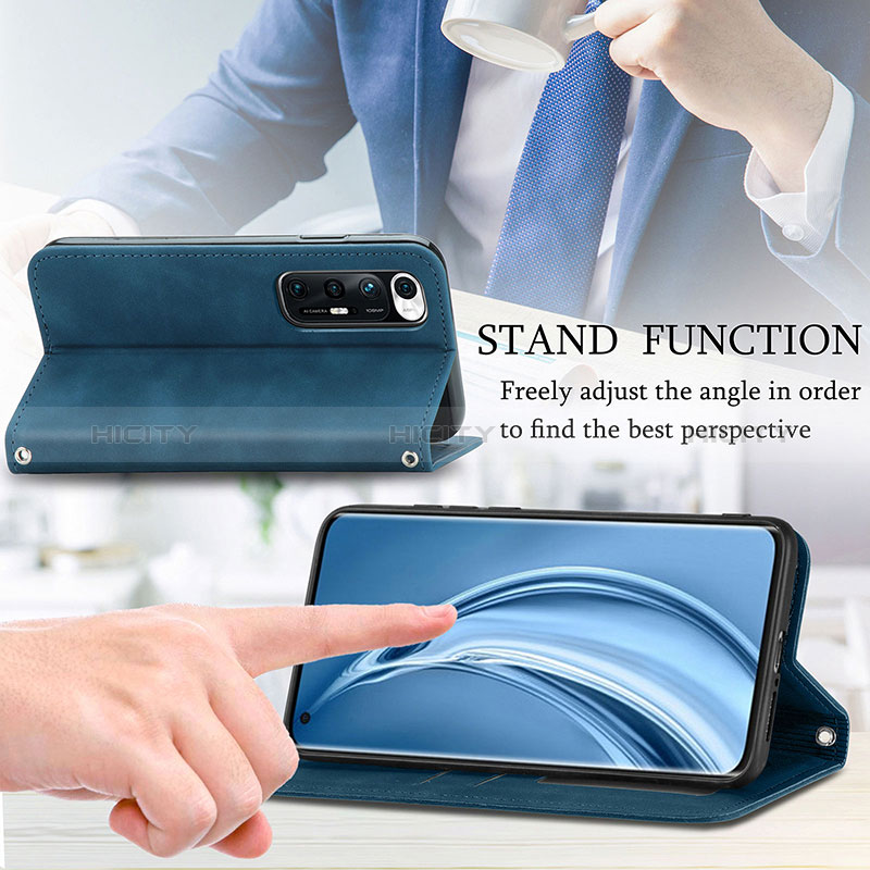 Handytasche Stand Schutzhülle Flip Leder Hülle S04D für Xiaomi Mi 10S 5G