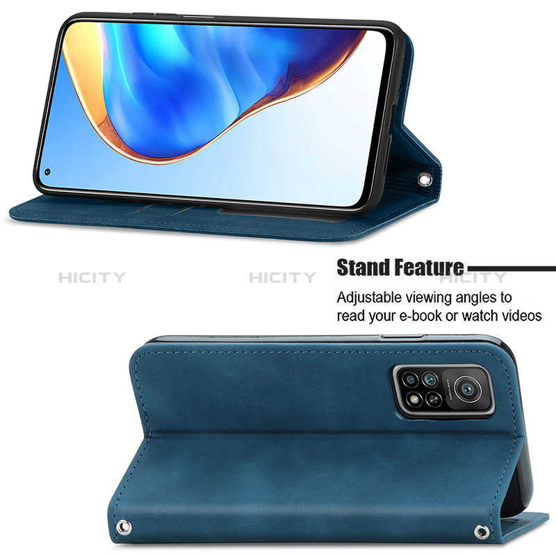 Handytasche Stand Schutzhülle Flip Leder Hülle S04D für Xiaomi Mi 10T 5G