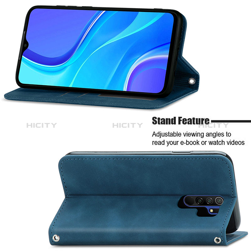 Handytasche Stand Schutzhülle Flip Leder Hülle S04D für Xiaomi Poco M2