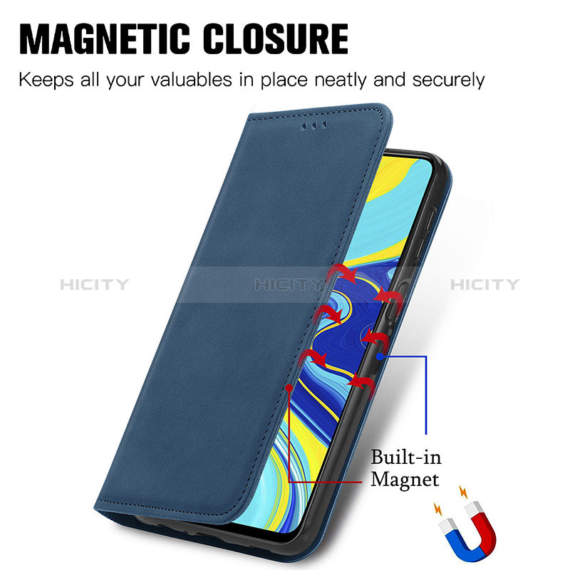 Handytasche Stand Schutzhülle Flip Leder Hülle S04D für Xiaomi Poco M2 Pro