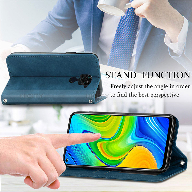 Handytasche Stand Schutzhülle Flip Leder Hülle S04D für Xiaomi Redmi 10X 4G