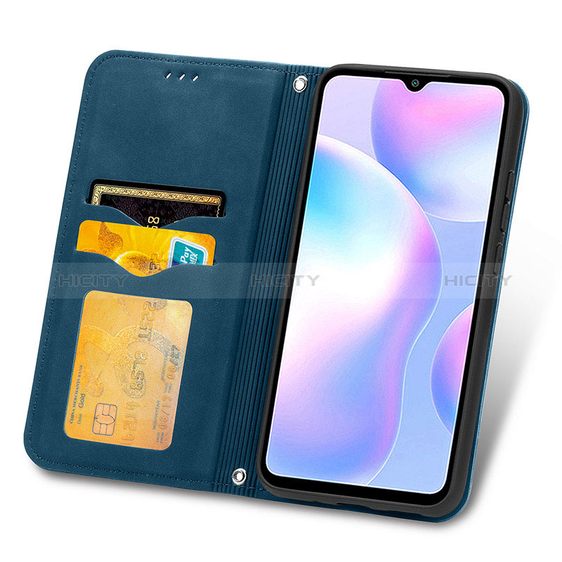 Handytasche Stand Schutzhülle Flip Leder Hülle S04D für Xiaomi Redmi 9A