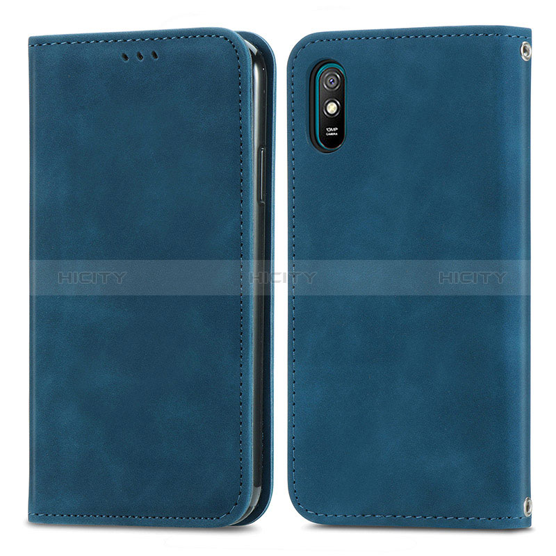 Handytasche Stand Schutzhülle Flip Leder Hülle S04D für Xiaomi Redmi 9A