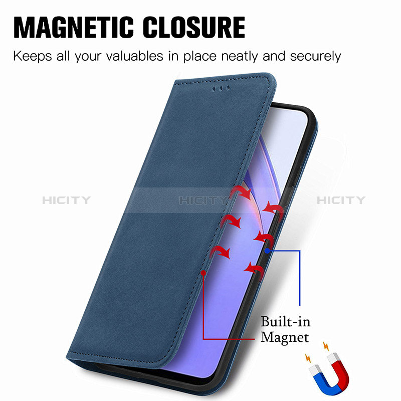 Handytasche Stand Schutzhülle Flip Leder Hülle S04D für Xiaomi Redmi 9T 4G groß