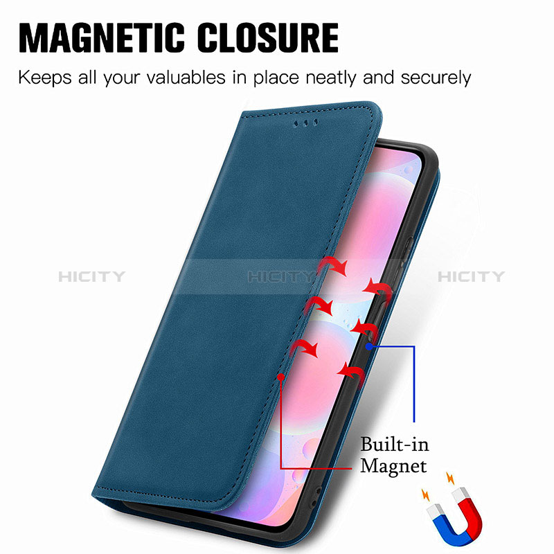 Handytasche Stand Schutzhülle Flip Leder Hülle S04D für Xiaomi Redmi K40 Pro 5G groß