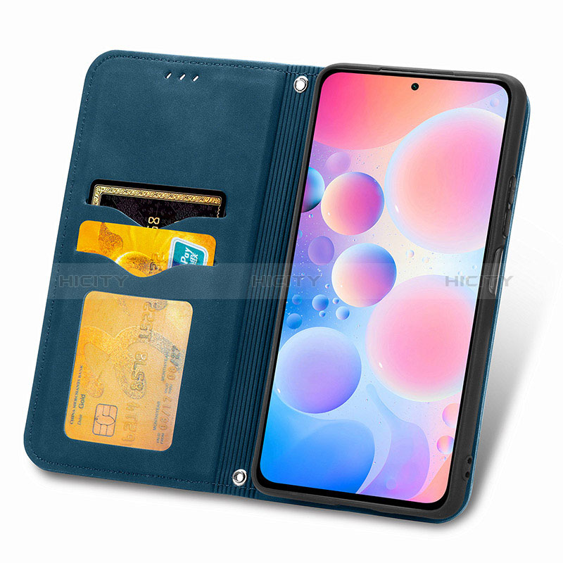 Handytasche Stand Schutzhülle Flip Leder Hülle S04D für Xiaomi Redmi K40 Pro 5G groß