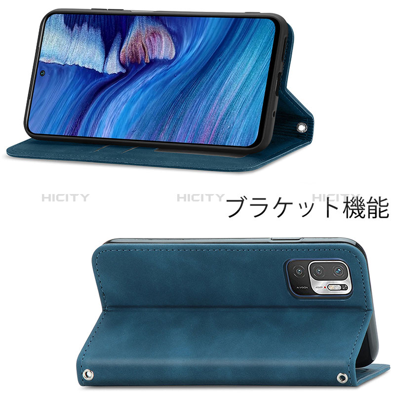 Handytasche Stand Schutzhülle Flip Leder Hülle S04D für Xiaomi Redmi Note 10 JE 5G