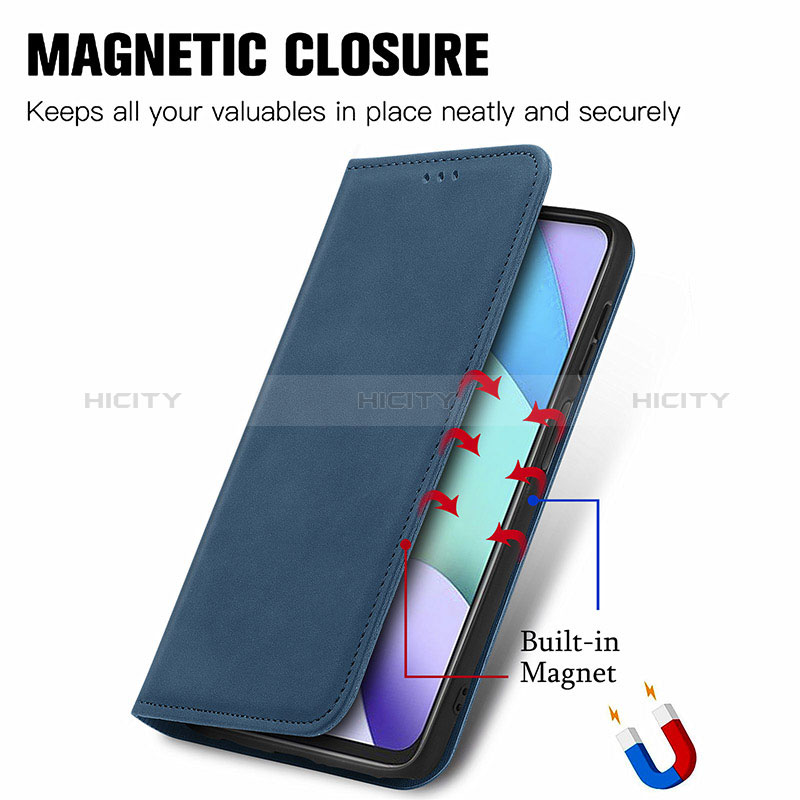 Handytasche Stand Schutzhülle Flip Leder Hülle S04D für Xiaomi Redmi Note 11 4G (2021) groß