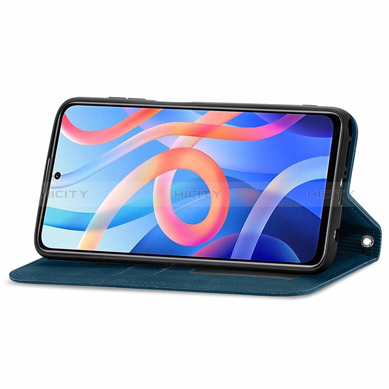 Handytasche Stand Schutzhülle Flip Leder Hülle S04D für Xiaomi Redmi Note 11 5G groß