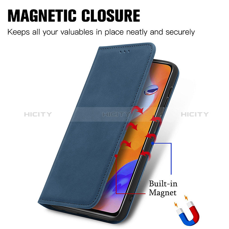 Handytasche Stand Schutzhülle Flip Leder Hülle S04D für Xiaomi Redmi Note 11 Pro 4G