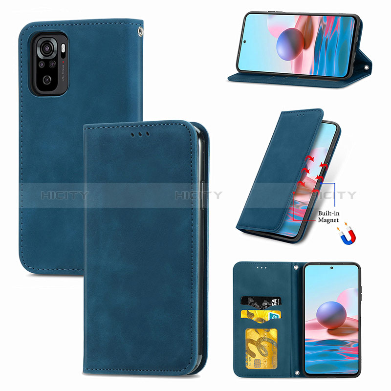 Handytasche Stand Schutzhülle Flip Leder Hülle S04D für Xiaomi Redmi Note 11 SE India 4G