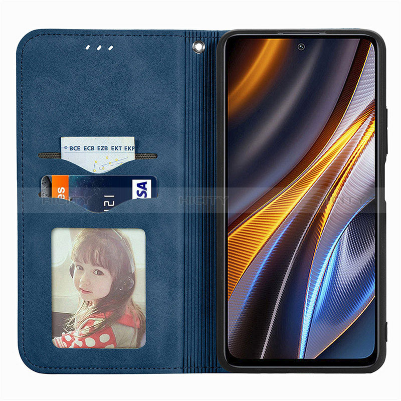 Handytasche Stand Schutzhülle Flip Leder Hülle S04D für Xiaomi Redmi Note 11T Pro+ Plus 5G groß