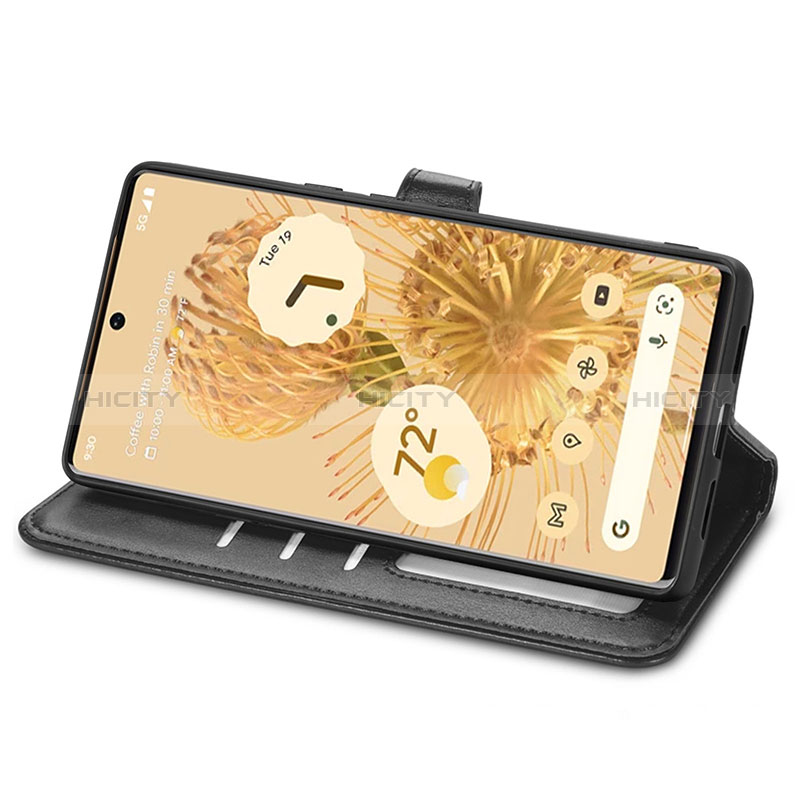 Handytasche Stand Schutzhülle Flip Leder Hülle S05D für Google Pixel 6 Pro 5G groß