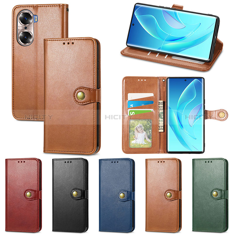 Handytasche Stand Schutzhülle Flip Leder Hülle S05D für Huawei Honor 60 Pro 5G