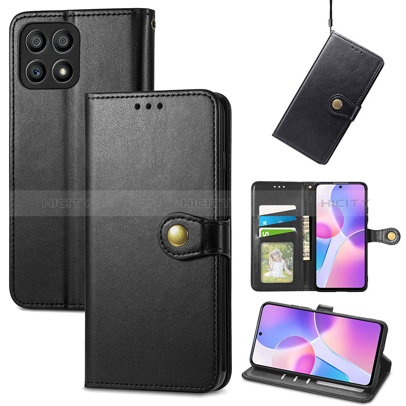 Handytasche Stand Schutzhülle Flip Leder Hülle S05D für Huawei Honor X30i groß