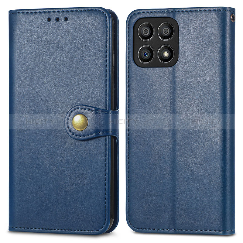 Handytasche Stand Schutzhülle Flip Leder Hülle S05D für Huawei Honor X30i Blau Plus