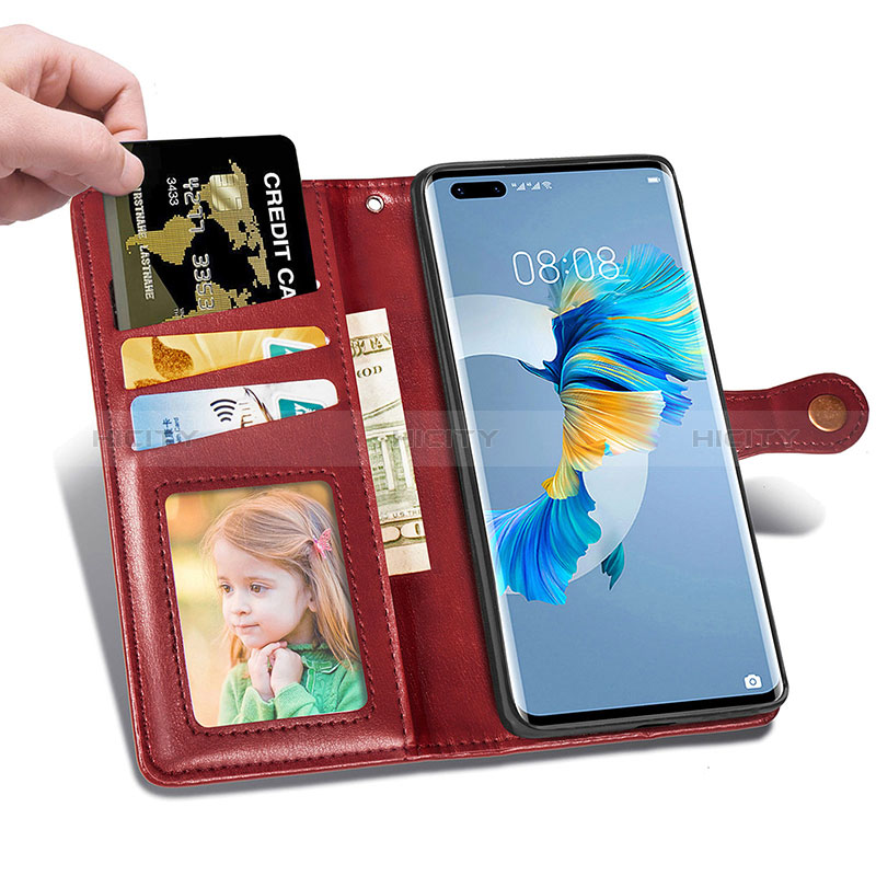 Handytasche Stand Schutzhülle Flip Leder Hülle S05D für Huawei Mate 40 Pro