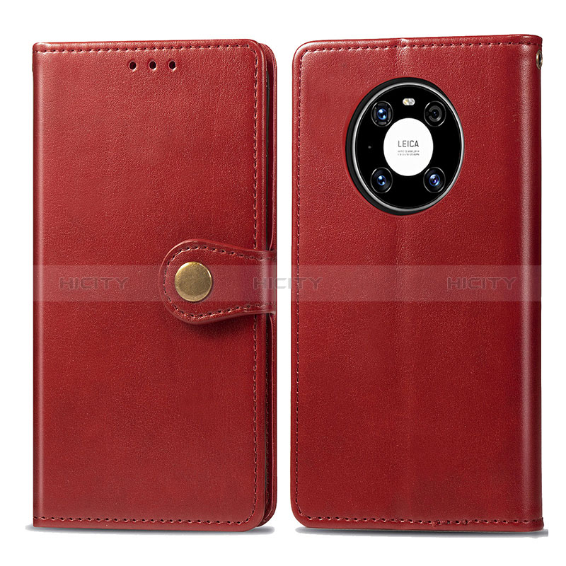 Handytasche Stand Schutzhülle Flip Leder Hülle S05D für Huawei Mate 40 Pro Rot