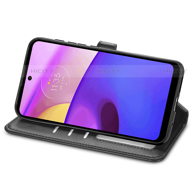 Handytasche Stand Schutzhülle Flip Leder Hülle S05D für Motorola Moto E20 groß