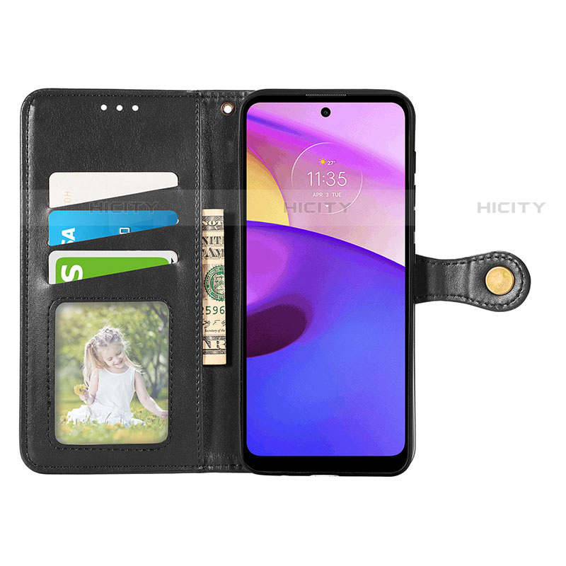 Handytasche Stand Schutzhülle Flip Leder Hülle S05D für Motorola Moto E30