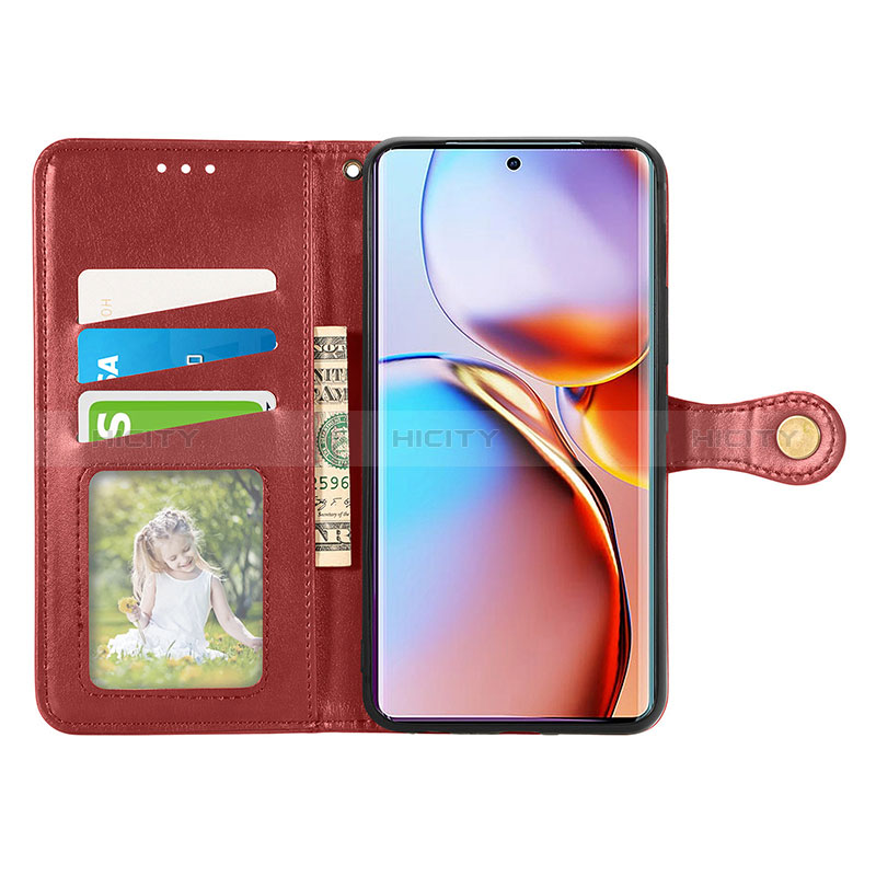 Handytasche Stand Schutzhülle Flip Leder Hülle S05D für Motorola Moto Edge 40 Pro 5G groß