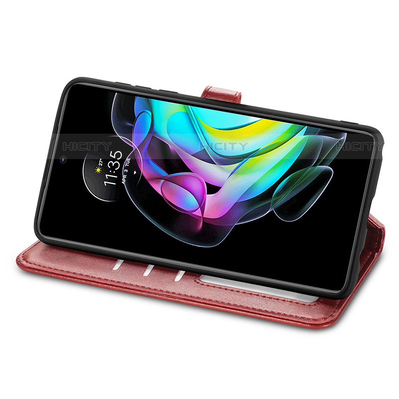 Handytasche Stand Schutzhülle Flip Leder Hülle S05D für Motorola Moto Edge Lite 5G groß