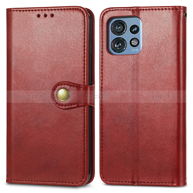 Handytasche Stand Schutzhülle Flip Leder Hülle S05D für Motorola Moto Edge Plus (2023) 5G Rot