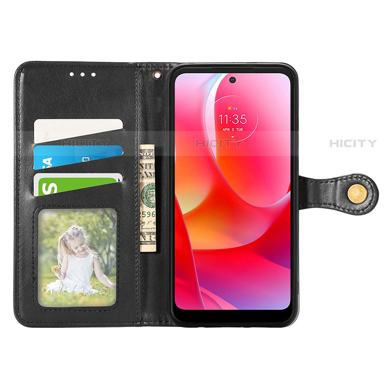 Handytasche Stand Schutzhülle Flip Leder Hülle S05D für Motorola Moto G Play Gen 2 groß