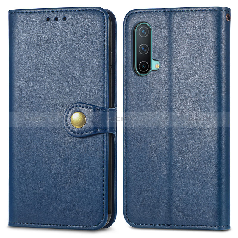 Handytasche Stand Schutzhülle Flip Leder Hülle S05D für OnePlus Nord CE 5G Blau Plus