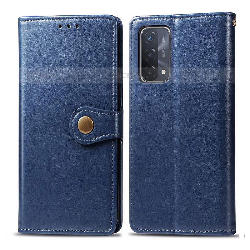 Handytasche Stand Schutzhülle Flip Leder Hülle S05D für OnePlus Nord N200 5G Blau