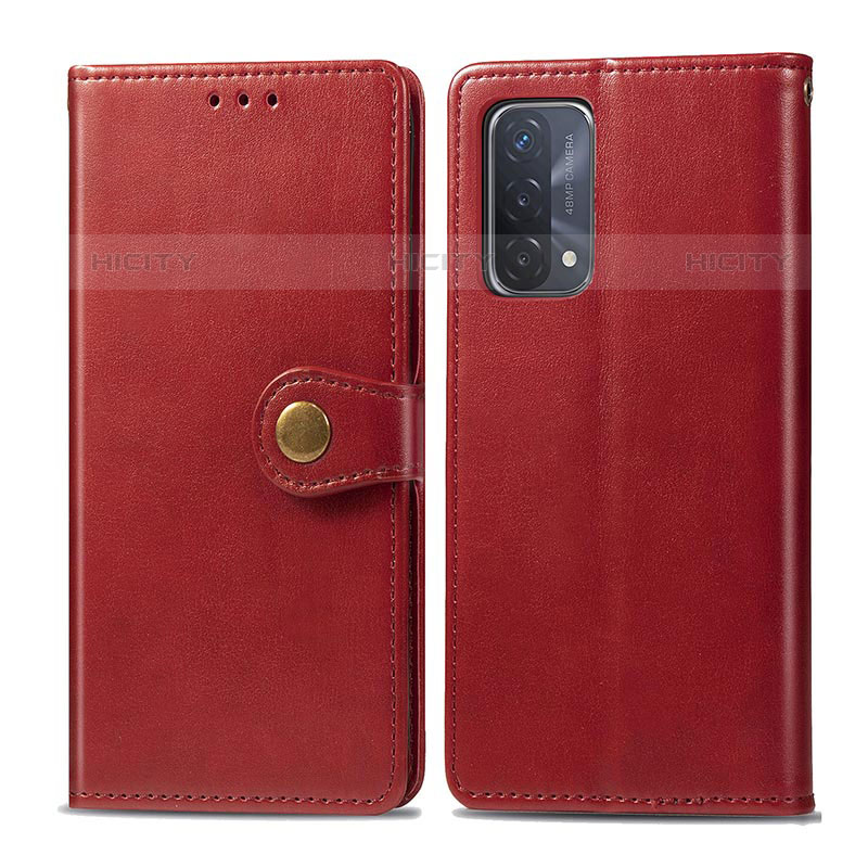 Handytasche Stand Schutzhülle Flip Leder Hülle S05D für OnePlus Nord N200 5G Rot Plus