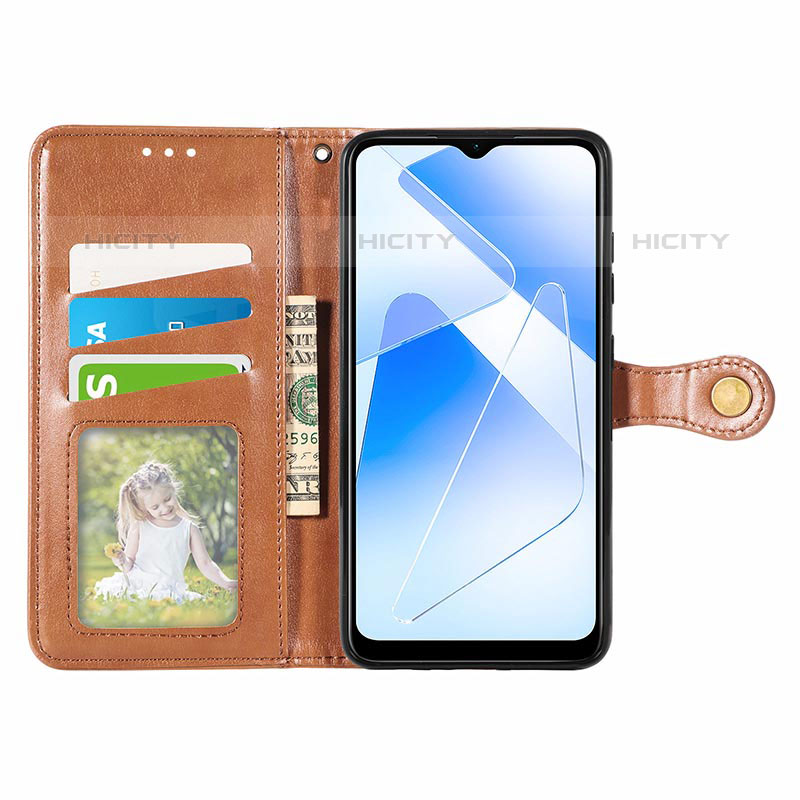 Handytasche Stand Schutzhülle Flip Leder Hülle S05D für Oppo A55 5G groß